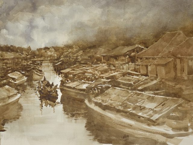 Tjiliwoeng through Batavia, Java